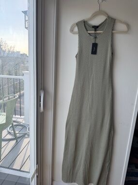 rag & bone Sleeveless Maxi Dress in Sage Green